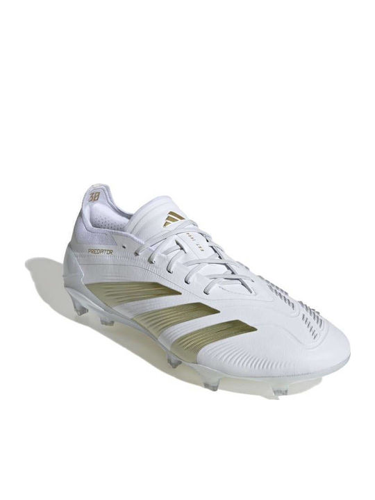 adidas Predator Elite Ποδοσφαιρικά Παπούτσια με Τάπες FG Λευκά