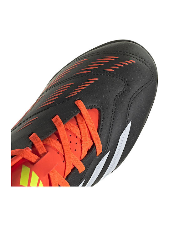 adidas Predator Club Football Shoes with Molded Cleats Core Black / Cloud White / Solar Red