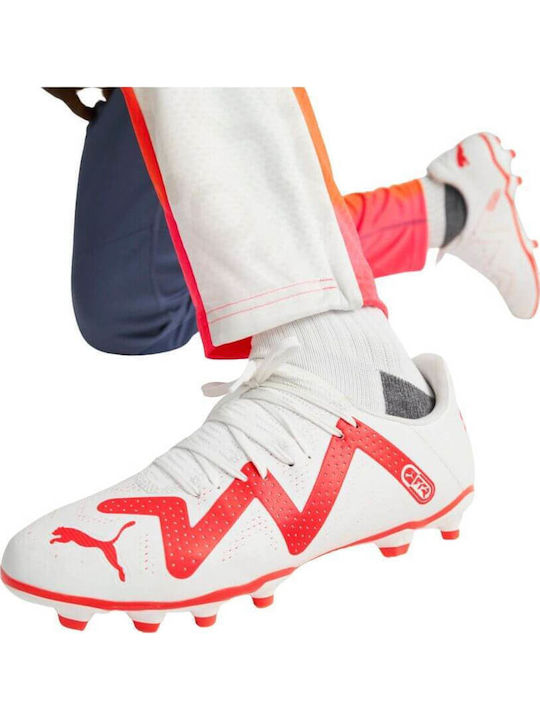 PUMA Future Play Football Shoes with Cleats White
