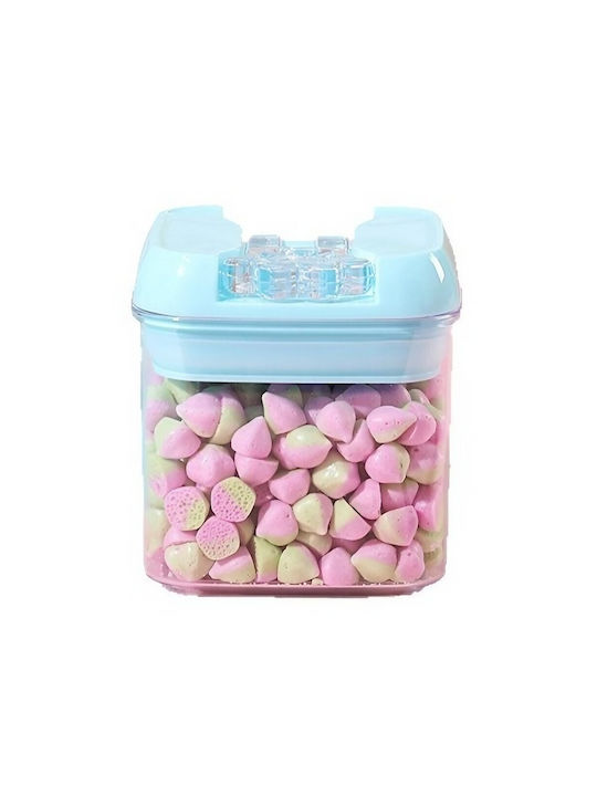 Caseta Cereale cu capac Plastic Albastru 500ml