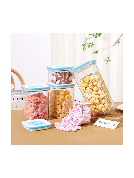 Caseta Cereale cu capac Plastic Transparent 1300ml