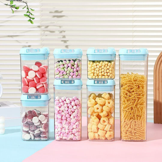 Caseta Cereale Cu Capac Plastic Albastru 500ml