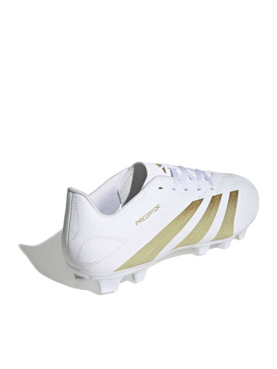 adidas Predator Club Pantofi de Fotbal cu crampoane Albe