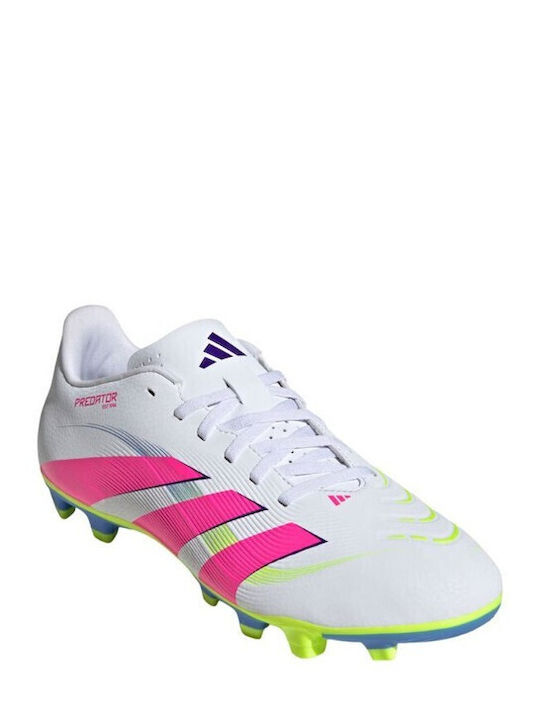adidas Predator Club Fußballschuhe mit Stollen Weiß