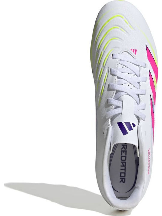 adidas Predator Club Fußballschuhe mit Stollen Weiß