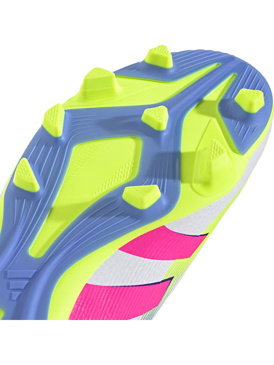 adidas Predator Club Fußballschuhe mit Stollen Weiß