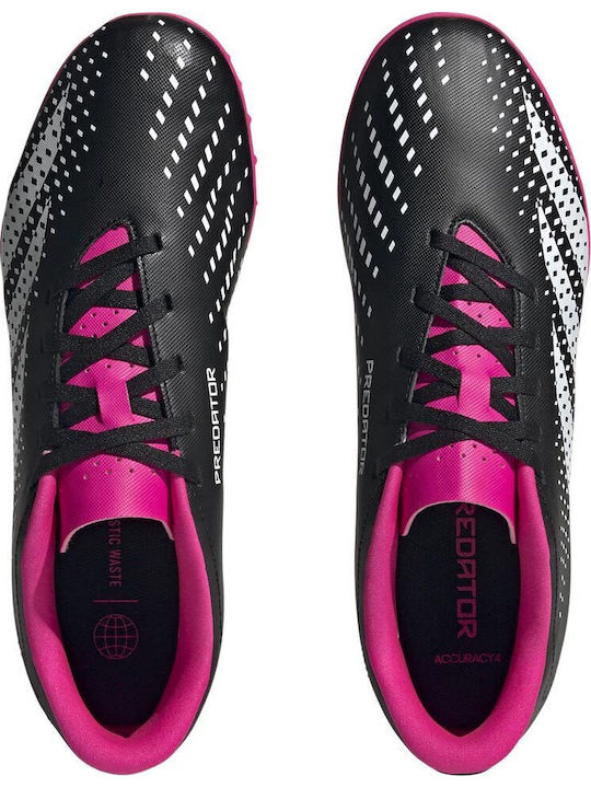 adidas Predator Accuracy.4 Football Shoes with Molded Cleats Core Black / Cloud White / Team Shock Pink 2