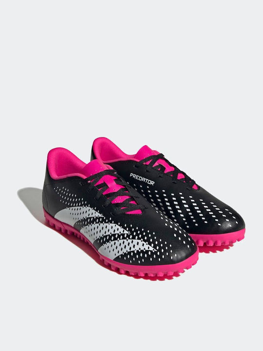 adidas Predator Accuracy.4 Football Shoes with Molded Cleats Core Black / Cloud White / Team Shock Pink 2