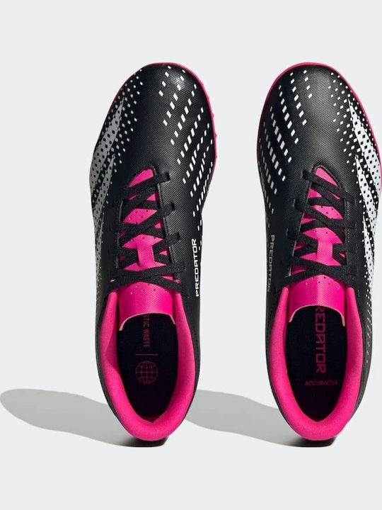 adidas Predator Accuracy.4 Football Shoes with Molded Cleats Core Black / Cloud White / Team Shock Pink 2