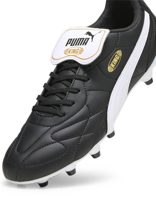 PUMA King Top Ποδοσφαιρικά Παπούτσια με Τάπες FG/AG Μαύρα