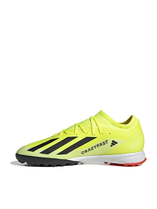 adidas X Crazyfast League Football Shoes with Molded Cleats Team Solar Yellow 2 / Core Black / Cloud White