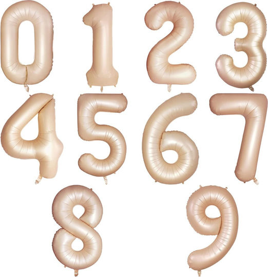 Balon Folie Jumbo Număr 5 Transparent 100buc
