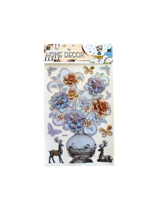 Wall Decorative Stickers 8d Vase Flowers Home Decor 2dis15