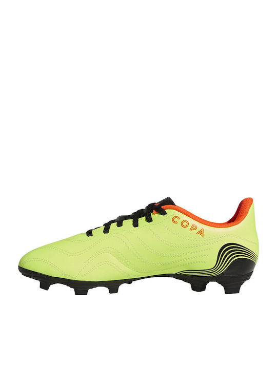 adidas Copa Sense.4 Football Shoes with Cleats Team Solar Yellow / Core Black / Solar Red