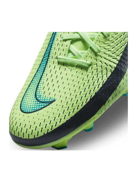 Nike Phantom GT Academy Football Shoes with Cleats Lime Glow / Aquamarine