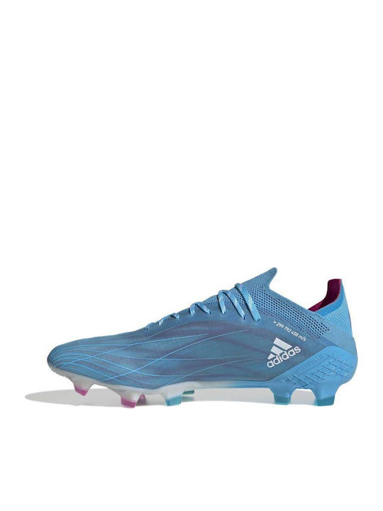adidas X Speedflow.1 Ποδοσφαιρικά Παπούτσια με Τάπες FG Sky Rush / Team Shock Pink / Cloud White