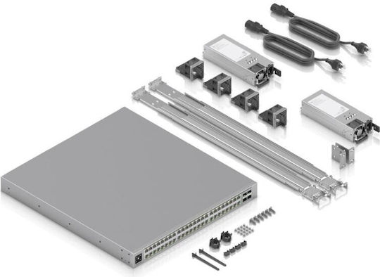 Ubiquiti Enterprise Campus 48 PoE Managed L2 / L3 Switch with 48 Gigabit (1Gbps) Ethernet Ports and 4 SFP Ports