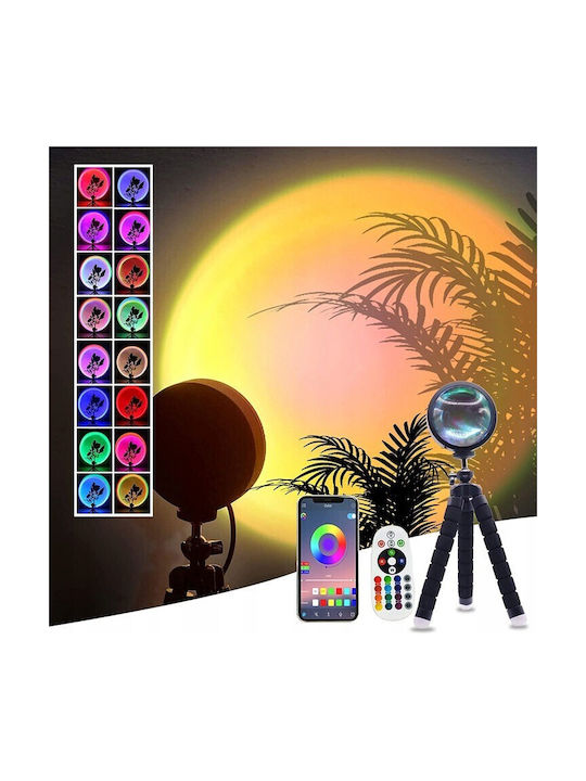 Dekorative Lampe Sonnenuntergang Schwarz