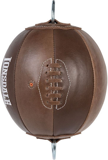 Lonsdale Leather Speed Punching Bag Brown