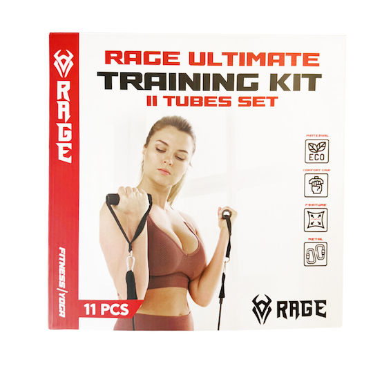 Rage Tubular Elastic Bands with Handles Set 1pcs
