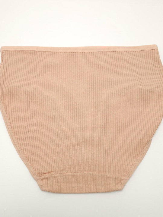 High-waisted Women's Slip Dark Beige