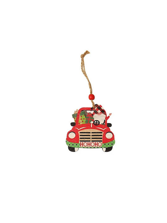 Ornament suspendat Mașină Din lemn Multicolor 8x8buc