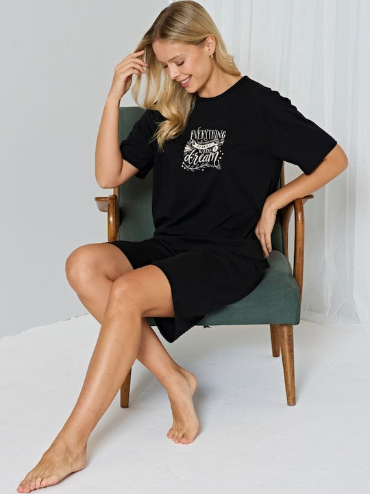 Pijadore Set Pijamale pentru Femei Black