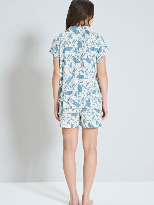Pijadore Set Pijamale pentru Femei Blue