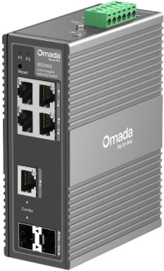 TP-LINK Omada Negestionat L2 Switch cu 4 Porturi Gigabit (1Gbps) Ethernet și 2 Porturi SFP