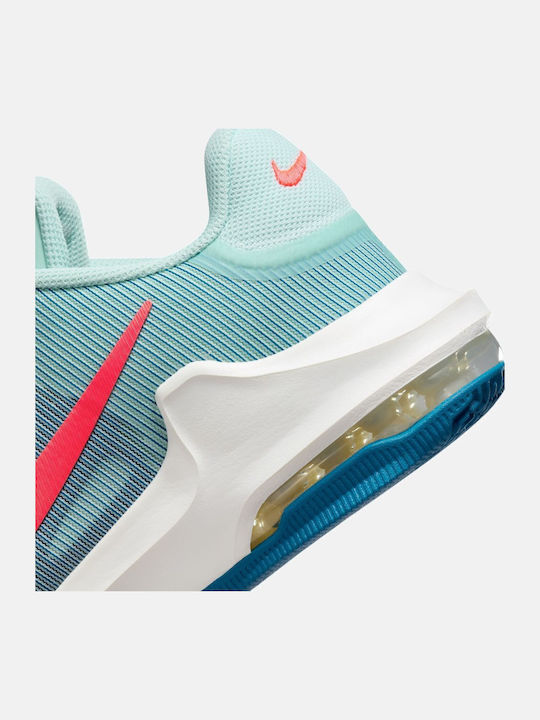 Air Max Impact 4 High Basketball Shoes Jade Ice / Industrial Blue / Light Lemon Twist / Bright Crimson