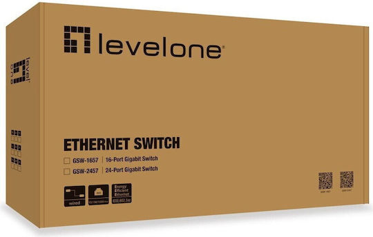 Level One GSW-2457 v1 Unmanaged L2 Switch με 24 Θύρες Gigabit (1Gbps) Ethernet
