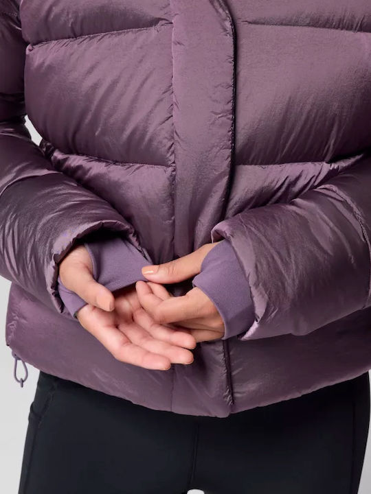 Γυναικείο Puffer Μπουφάν Αδιάβροχο για Χειμώνα Fig