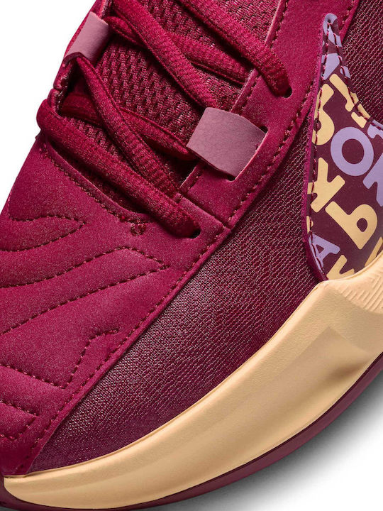 Giannis Freak 5 "Alphabet Bros" Χαμηλά Μπασκετικά Παπούτσια Noble Red / Desert Berry / Guava Ice / Ice Peach