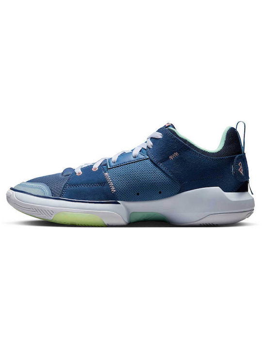 One Take 5 Low Basketball Shoes Stone Blue / Mystic Navy / Midnight Navy / Bleached Coral