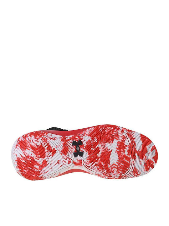 Jet 21 High Basketball Shoes Black / Red / White