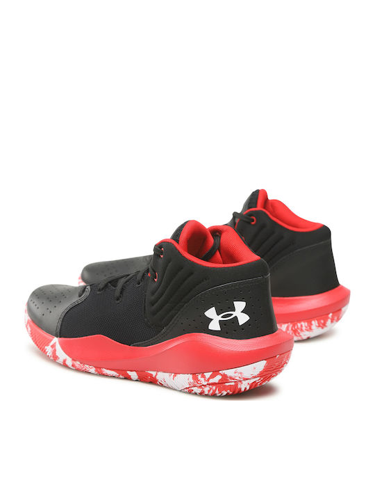 Jet 21 High Basketball Shoes Black / Red / White