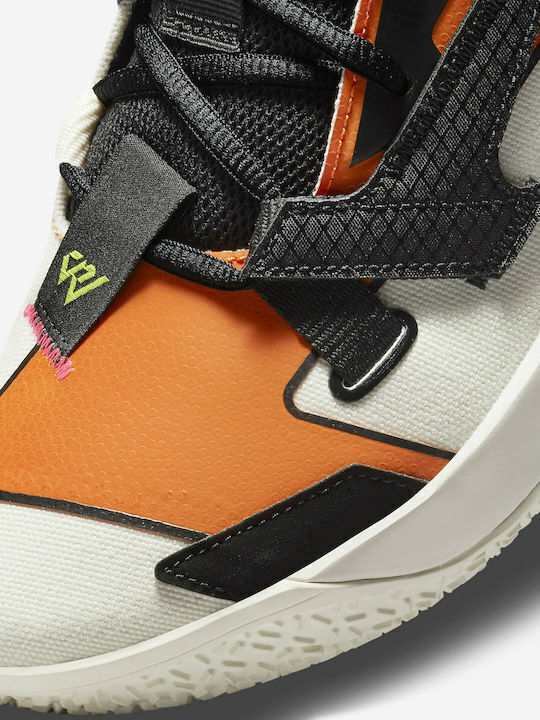 Why Not Zer0.4 Low Basketball Shoes Pale Ivory / Black / Alpha Orange