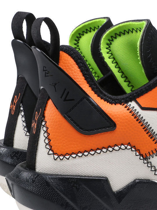 Why Not Zer0.4 Low Basketball Shoes Pale Ivory / Black / Alpha Orange