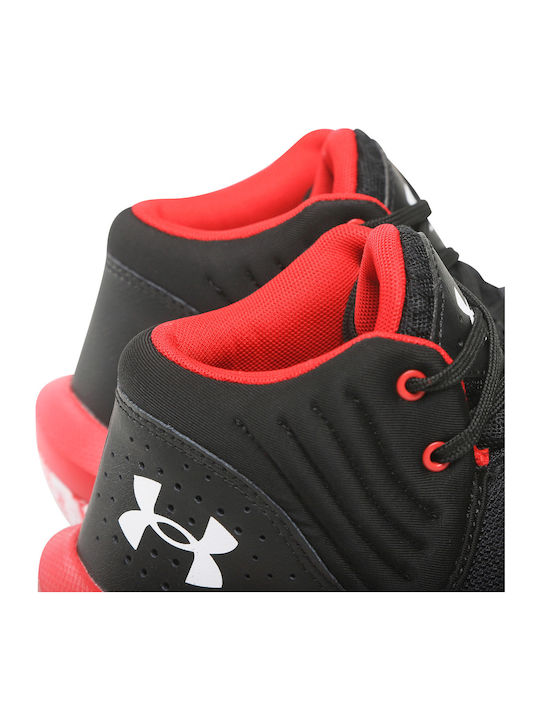 Jet 21 High Basketball Shoes Black / Red / White