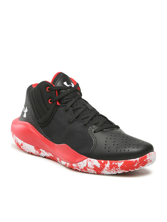 Jet 21 High Basketball Shoes Black / Red / White