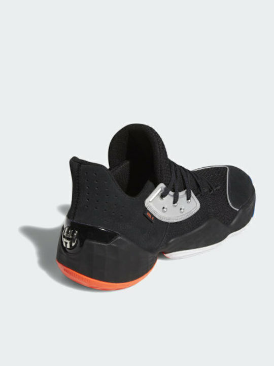 Harden Vol. 4 Χαμηλά Μπασκετικά Παπούτσια Core Black / Silver Met. / Bright Blue