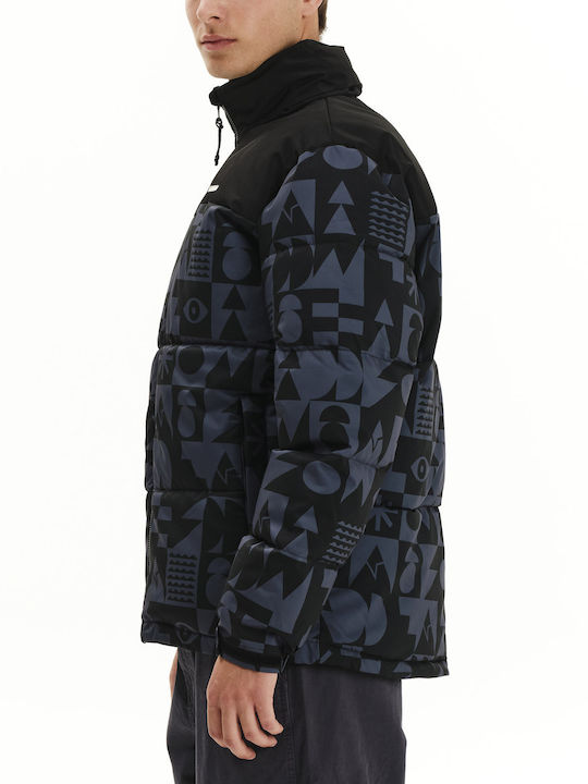 Winter Jacket Puffer Waterproof Stone Grey/black