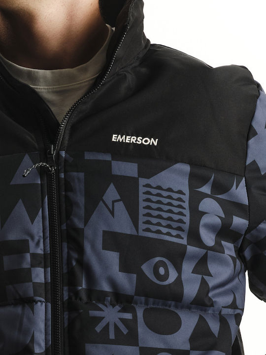 Winter Jacket Puffer Waterproof Stone Grey/black