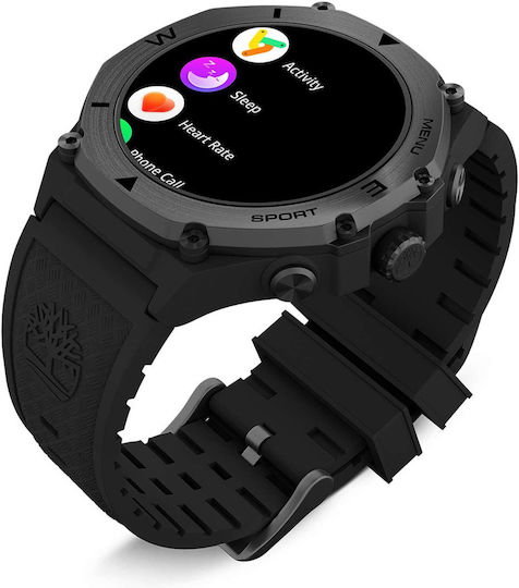 Timberland Trail Force S2 47mm Smartwatch με Παλμογράφο (Μαύρο)