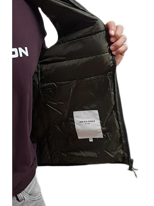 Ärmellos Jacke Puffer Khaki