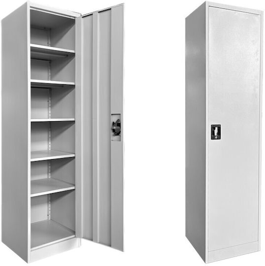 Einflügeliger Schrank Metallisch 50x45x180cm