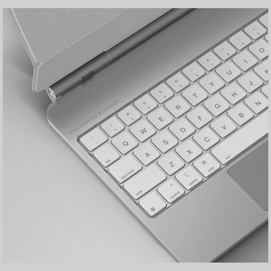 Uniq Flip Cover με Πληκτρολόγιο Λευκή (iPad Air 11" (2024/25), iPad Air 10.9" (2022/20))