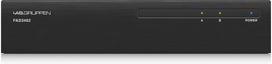 Lab Gruppen FAD1202 Leistungsverstärker PA-Verstärker 2 Kanäle 120W/4Ω 120W/8Ω mit Kühlungssystem in Schwarz Farbe