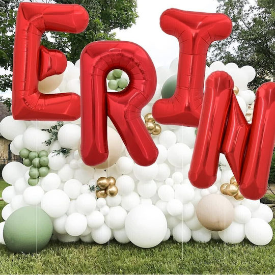 Balon Folie Literă Ι Roșu 40buc