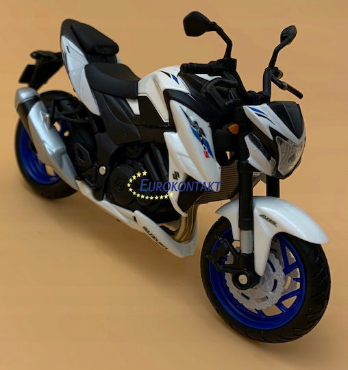 Maisto Suzuki GSX-S750 Φιγούρα Μοντελισμού Μηχανή Λευκή σε Κλίμακα 1:18